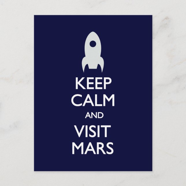 Mantener la calma Visita Mars postal (Anverso)