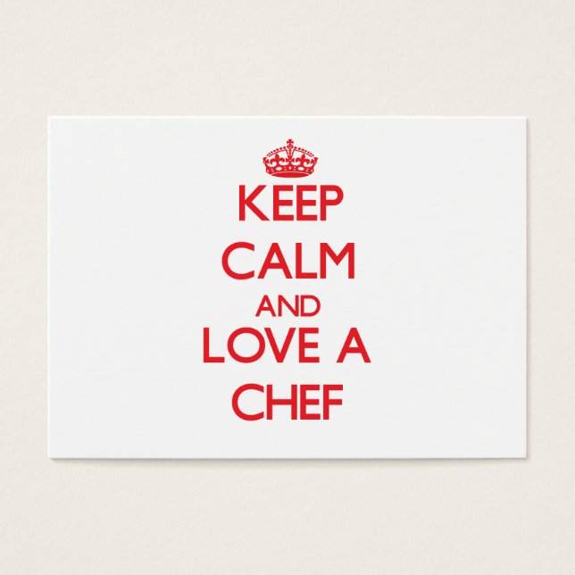 Mantener la calma y amar a un chef (Frente)