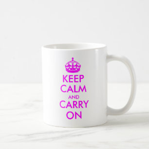 Mantener la calma y continuar con la taza