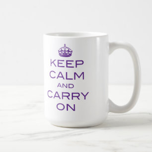 Mantener la calma y continuar con la taza - Púrpur