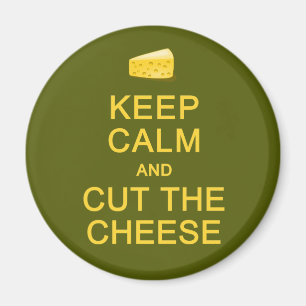 Mantener la calma y cortar el imán de queso