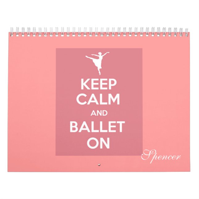 Mantener la calma y el ballet en el calendario (Tapa)