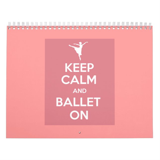 Mantener la calma y el ballet en el calendario (Tapa)