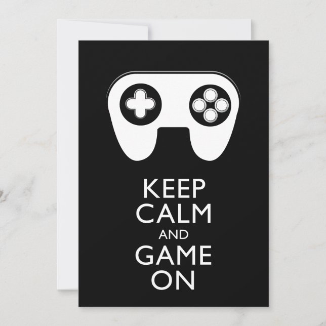 MANTENER LA CALMA Y EL JUEGO ENCENDIDOS - Panel de (Anverso)