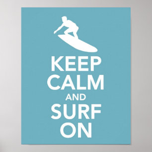 Mantener la calma y el surf en la impresión / post