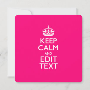 MANTENER LA CALMA Y EL TEXTO FÁCILMENTE ROSA