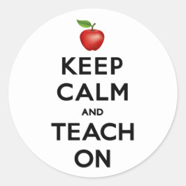 Mantener la calma y enseñar a los Pegatinas