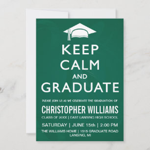 Mantener la calma y graduar la invitación