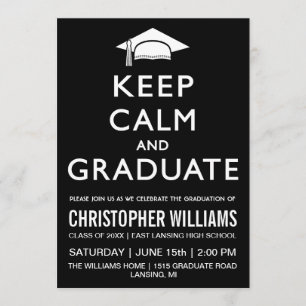 Mantener la calma y graduar la invitación
