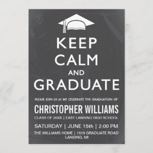 Mantener la calma y graduar la invitación