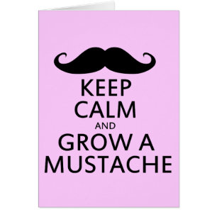 Mantener la calma y hacer crecer un bigote