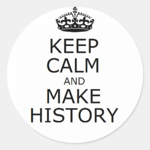 Mantener la calma y hacer pegatina el historial (b
