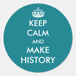 Mantener la calma y hacer pegatina el historial (c