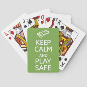 Mantener la calma y jugar a las cartas de juego de
