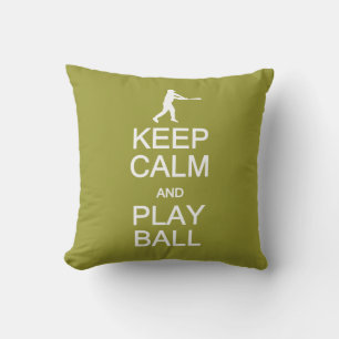 Mantener la calma y jugar la almohada personalizad