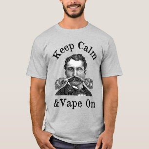 Mantener La Calma Y La Vape En La Camiseta