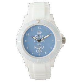 Mantener la calma y leer en el reloj de pulsera