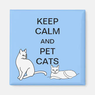 Mantener la calma y los gatos Mascotas Imanes Pers