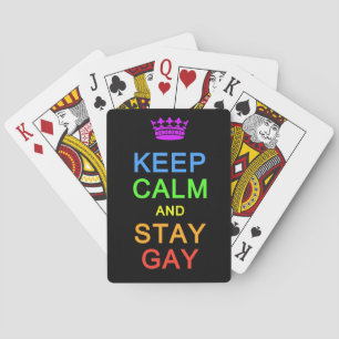 Mantener la calma y mantener las cartas de juego g