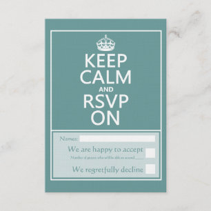 Mantener la calma y RSVP