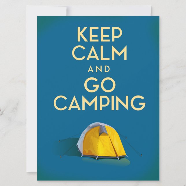 Mantener la calma y salir del área de acampada vin (Anverso)