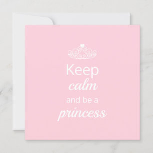 Mantener la calma y ser un rosa princesa