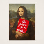 Mantener La Calma Y Sonreír<br><div class="desc">mona lisa es una experta en sonrientes</div>