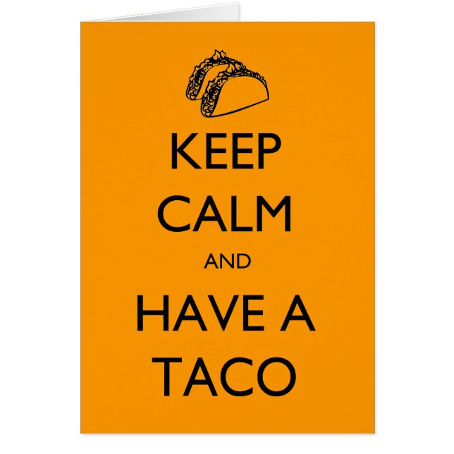 Mantener la calma y tener una tarjeta de tacón (Frente)