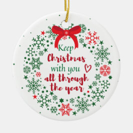 Mantener Navidades Con Su Ornamento