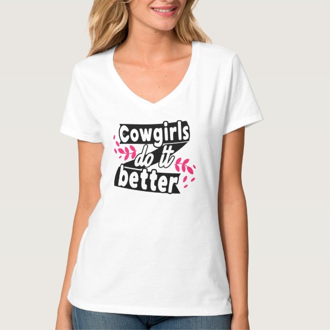 Mantener o crear su propia camiseta de cuello-V (Anverso)