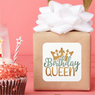 Mantener o diseñar su propio pegatina cuadrado de