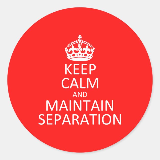 Mantener Pegatina de separación (Anverso)