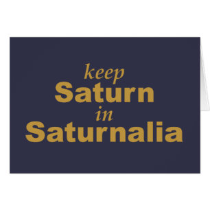 Mantener Saturno en Saturnalia