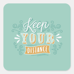 Mantener sus pegatinas de distancia