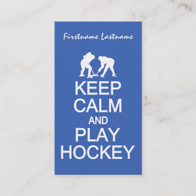 Mantener tarjetas de personalizado de hockey Clam  (Anverso)