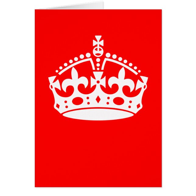 MANTENER TRANQUILA CORONA en el Personalizar rojo  (Frente)