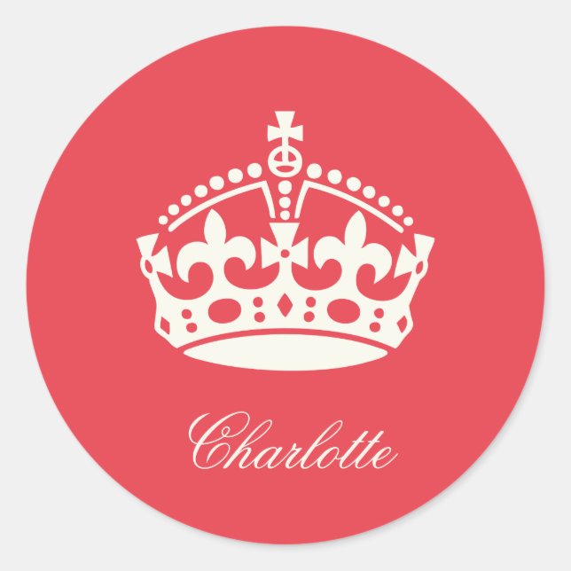 Mantener tranquilo al Pegatina de la fiesta del lo (Anverso)