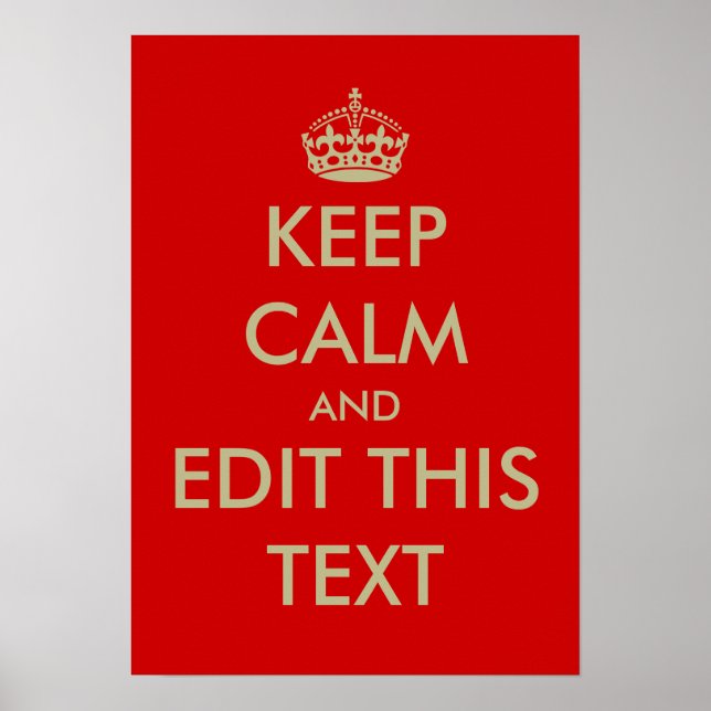 Mantener tranquilos posters (Frente)