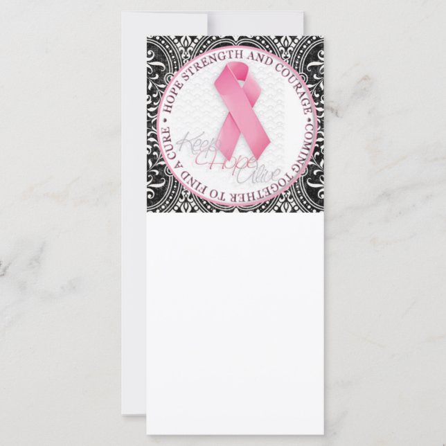 mantener viva la esperanza lazo rosa cáncer de mam (Anverso)