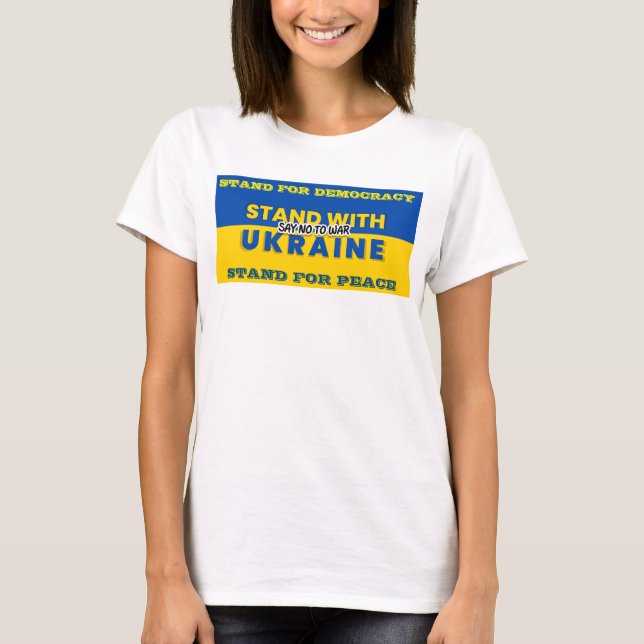 MANTENERSE CON UCRANIA - DECIR NO A LA Camiseta DE (Anverso)