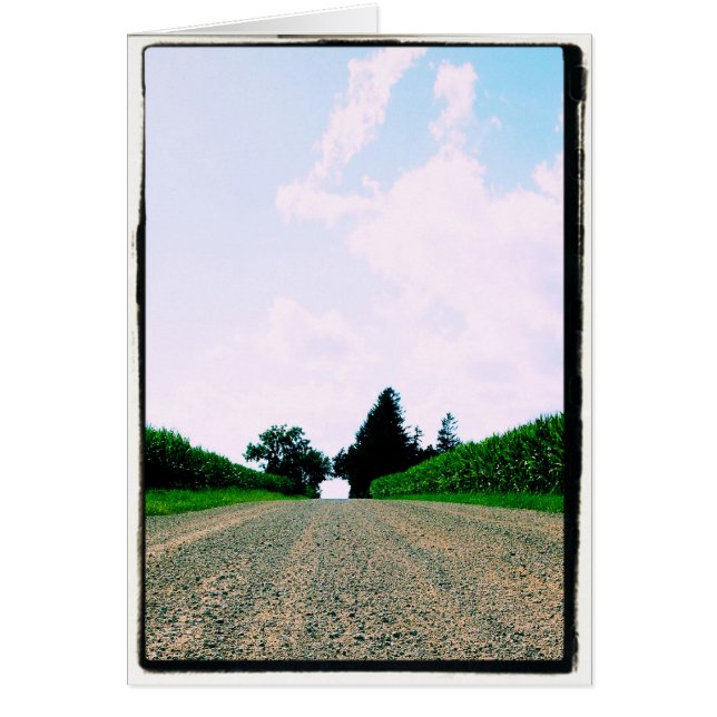 Mantenerse en medio de la carretera - Tarjeta de e (Frente)