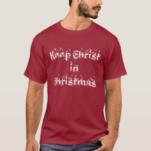 MANTENGA A CRISTO camiseta del NAVIDAD