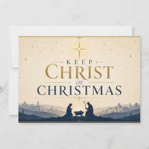 Mantenga a Cristo en la Navidad Cristiano Moderno
