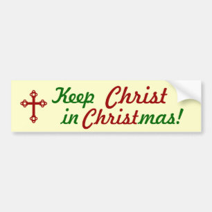 ¡Mantenga a CRISTO navidad! Pegatina para el