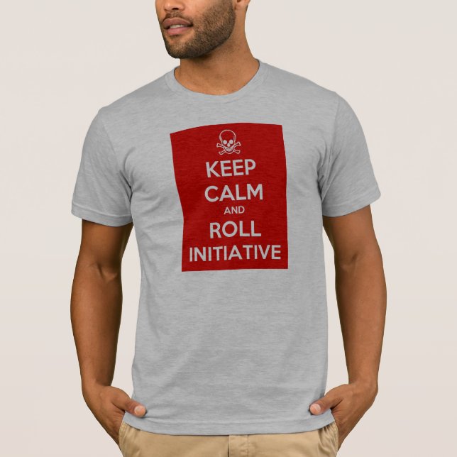 Mantenga camiseta tranquila y del rollo de la (Anverso)
