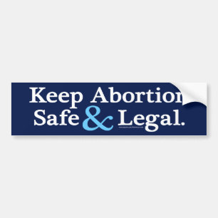 Mantenga el aborto pegatina para el parachoques