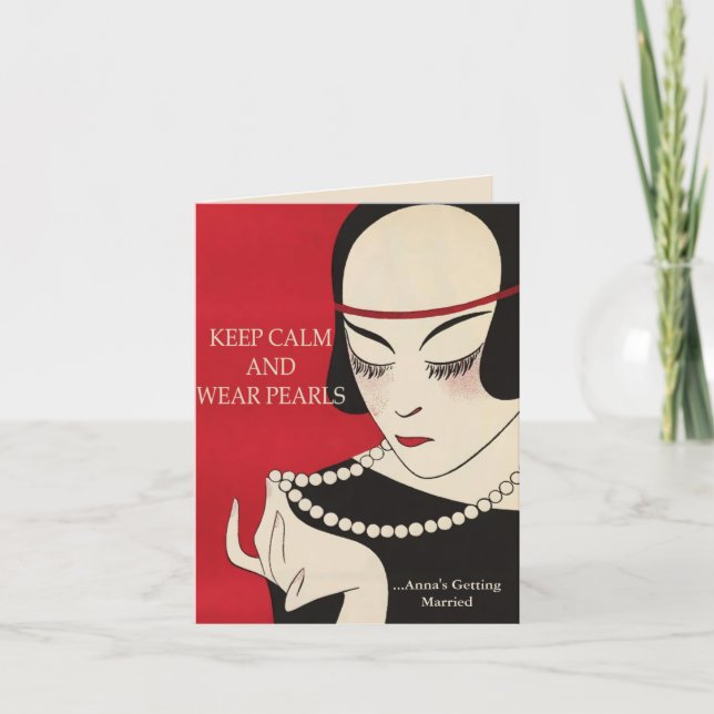 Mantenga invitación tranquila y del desgaste de (Anverso)