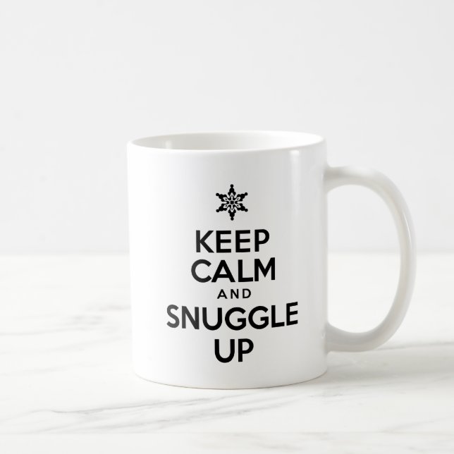 Mantenga la calma y acurruque la taza de invierno (Derecha)