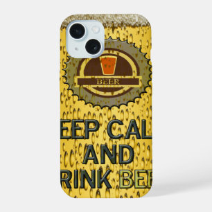 Mantenga la calma y beba cerveza funda de iPhone 6