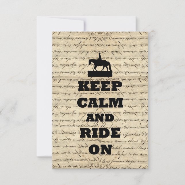 Mantenga la calma y continúe. (Anverso)